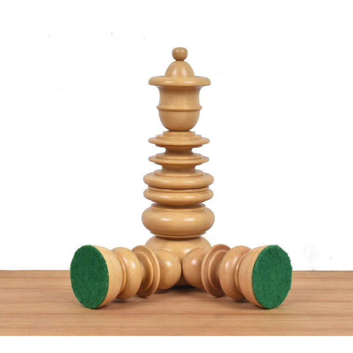 Slightly Imperfect 4.3" St. George Pre-Staunton Calvert Chess Set- Chess Pieces Only – Bud Rosewood & Boxwood