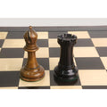 Slightly Imperfect The Giant 1849 Staunton Chess Set- Pieces Only- Ebony & Distressed Boxwood - 6.2" King