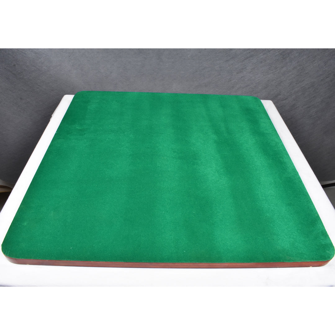 Combo of 4.3" Napoleon Luxury Staunton Triple Weight Bud Rosewood Chess Pieces with 23" Chessboard and Storage Box