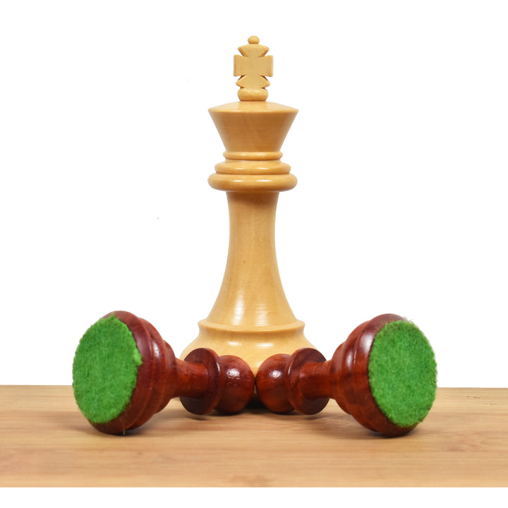 Slightly Imperfect Exclusive Alban Staunton Weighted Chess Set- Chess Pieces Only - Bud Rose Wood- 4 Queens