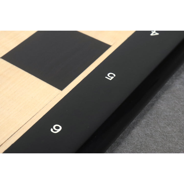 Slightly Imperfect 21" Ebony Wood & Maple Wood Chess board - Square of 55 mm - Algebraic Notations - Warehouse Clearance - Europe Shipping Only