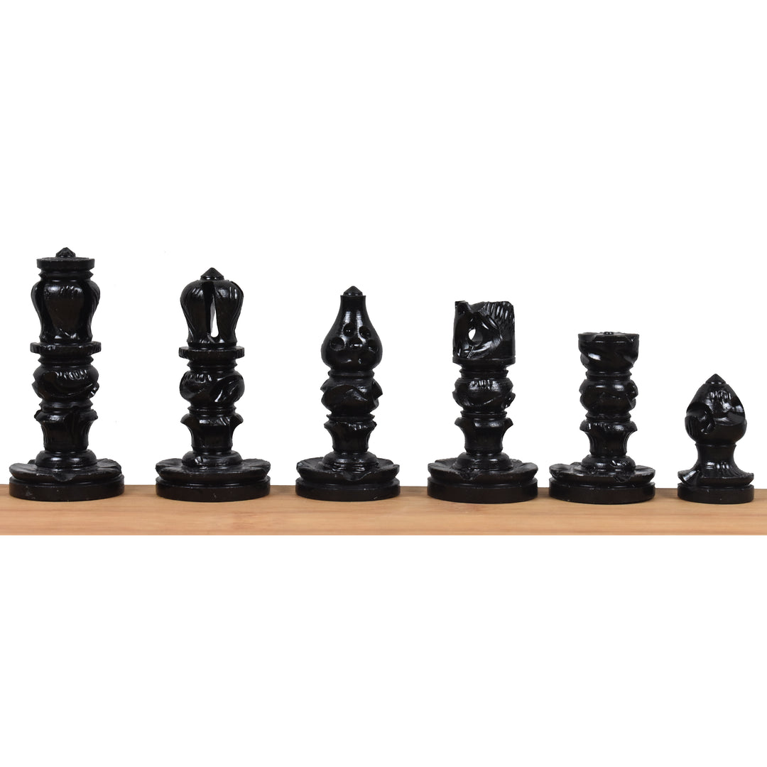 Slightly Imperfect Soap Stone Handcarved Chess Pieces & Board Set - Includes Storage Case - 10" board - Warehouse Clearance - Europe Shipping Only
