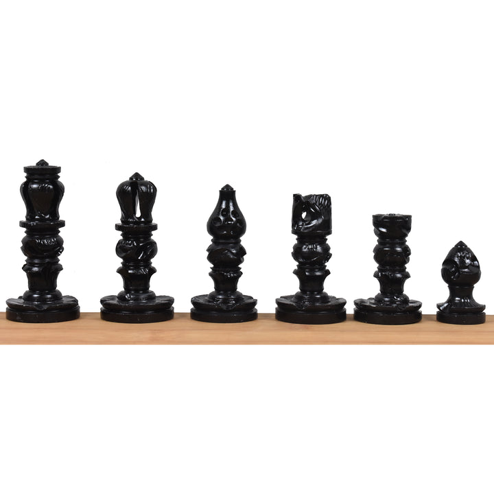 Slightly Imperfect Soap Stone Handcarved Chess Pieces & Board Set - Includes Storage Case - 10" board - Warehouse Clearance - Europe Shipping Only
