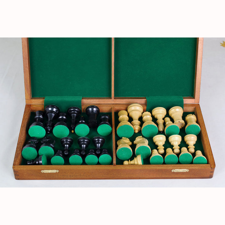1950s' Fischer Dubrovnik Combo Chess Set with Folding Golden Rosewood & Maple Chess Board