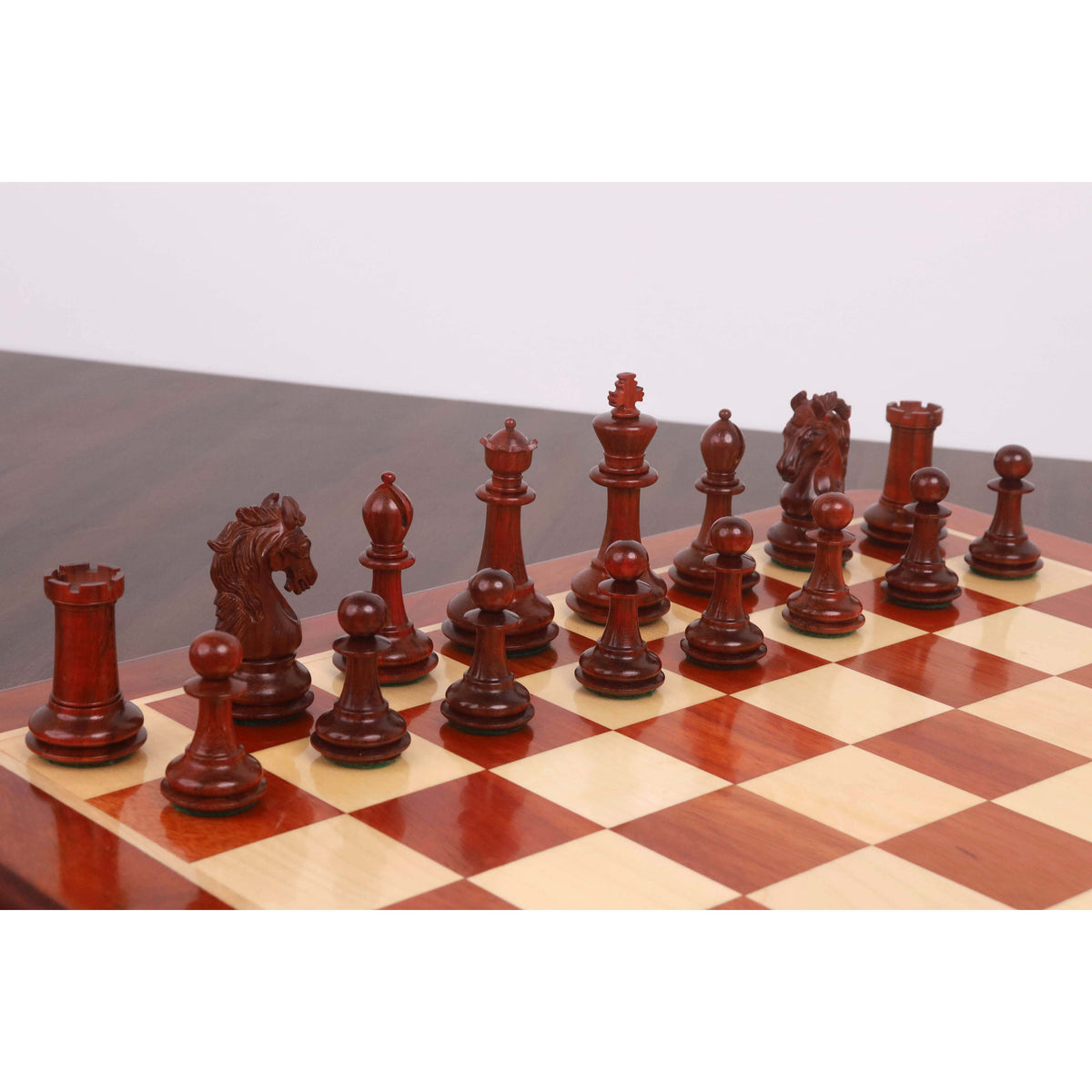 Slightly Imperfect 3.9" Heritage Series Staunton Chess set- Chess Pieces Only- Bud Rosewood & Boxwood