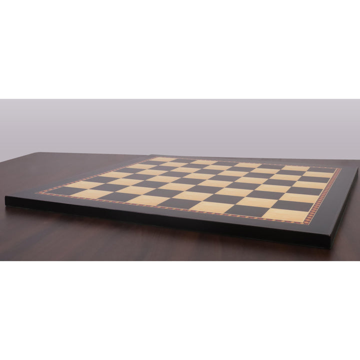 Slightly Imperfect 21" Queen's Gambit Printed Chess Board- Ebony & Maple - 55mm square- Matt Finish - Warehouse Clearance - Europe Shipping Only