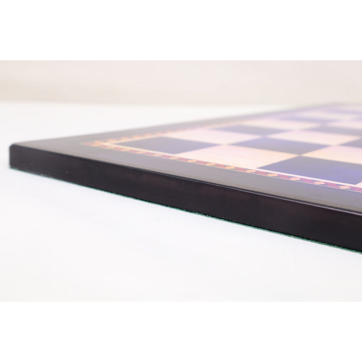 Slightly Imperfect 21" Queen's Gambit Printed Chess Board- Ebony & Maple - 55mm square- Matt Finish