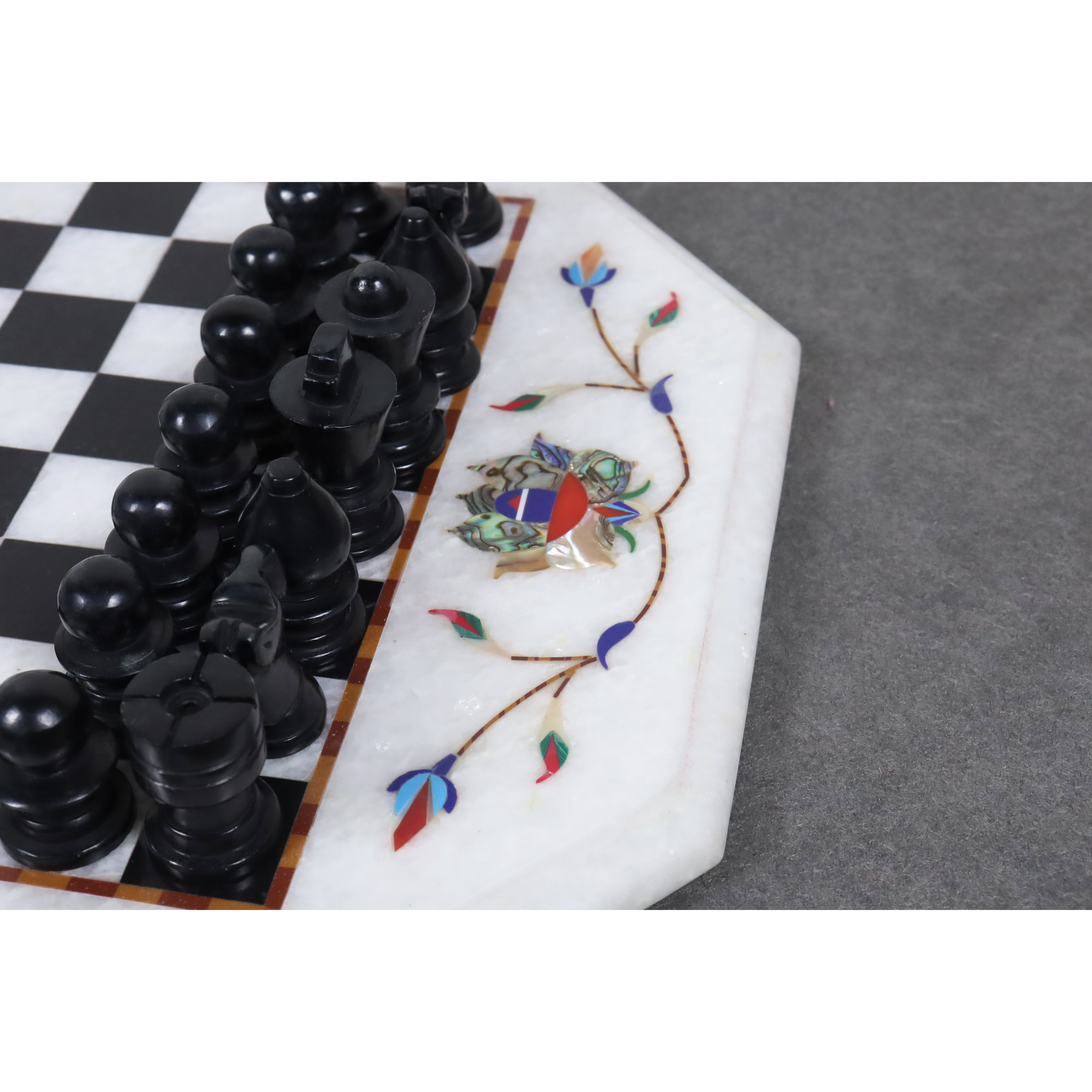 RESERVED outlet Marble Octagonal Chess Set.