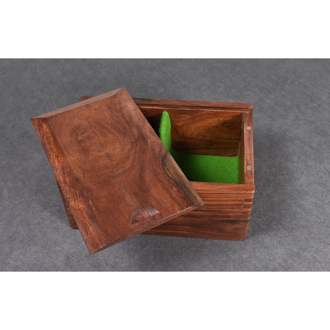 2.6" Juego de Ajedrez Ruso Zagreb Combo -Piezas en Palisandro Dorado con Tablero y Caja