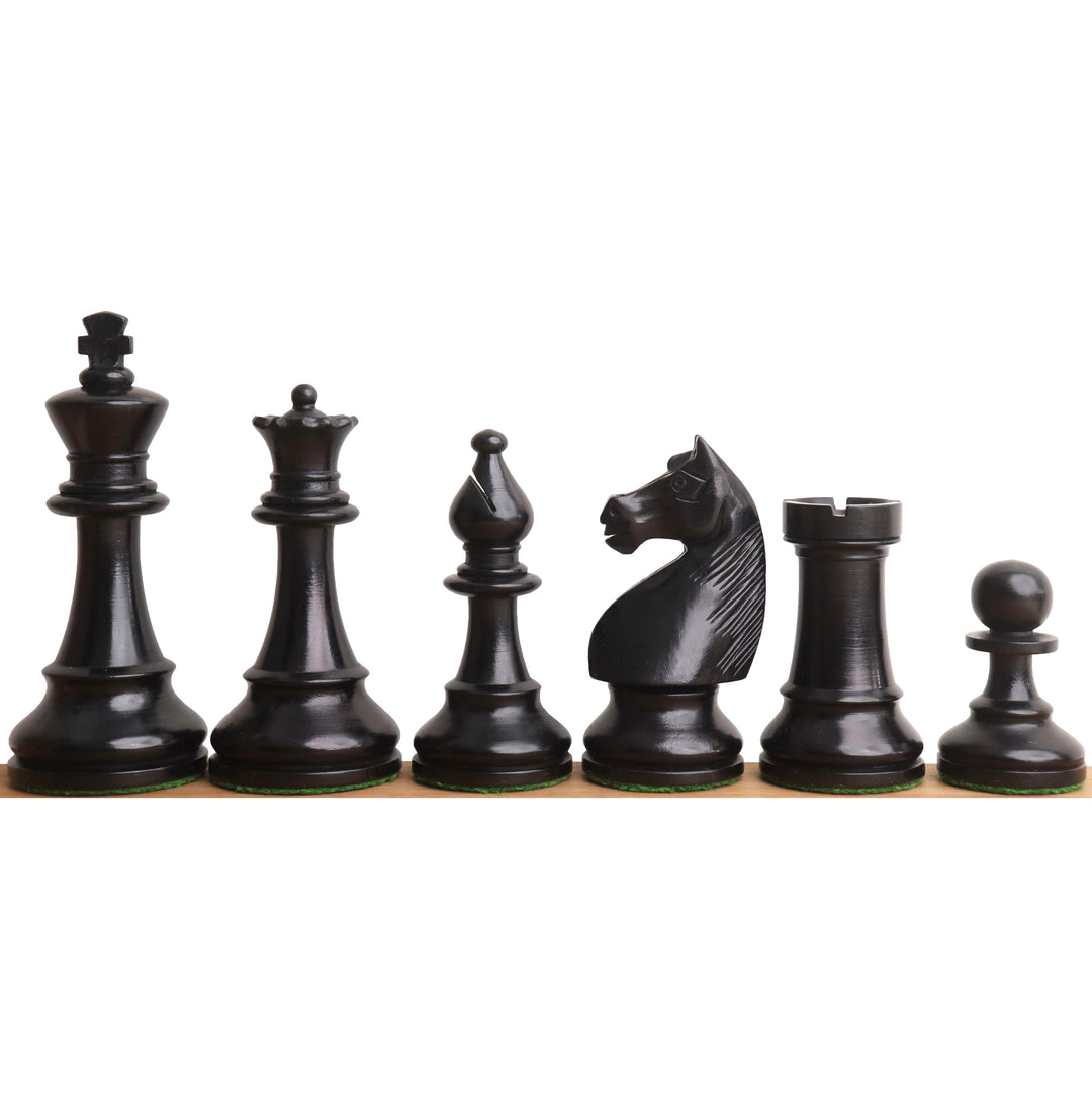 Slightly Imperfect 1920's German Collectors' Chess Set- Chess Pieces Only- Antique Boxwood- 4.1