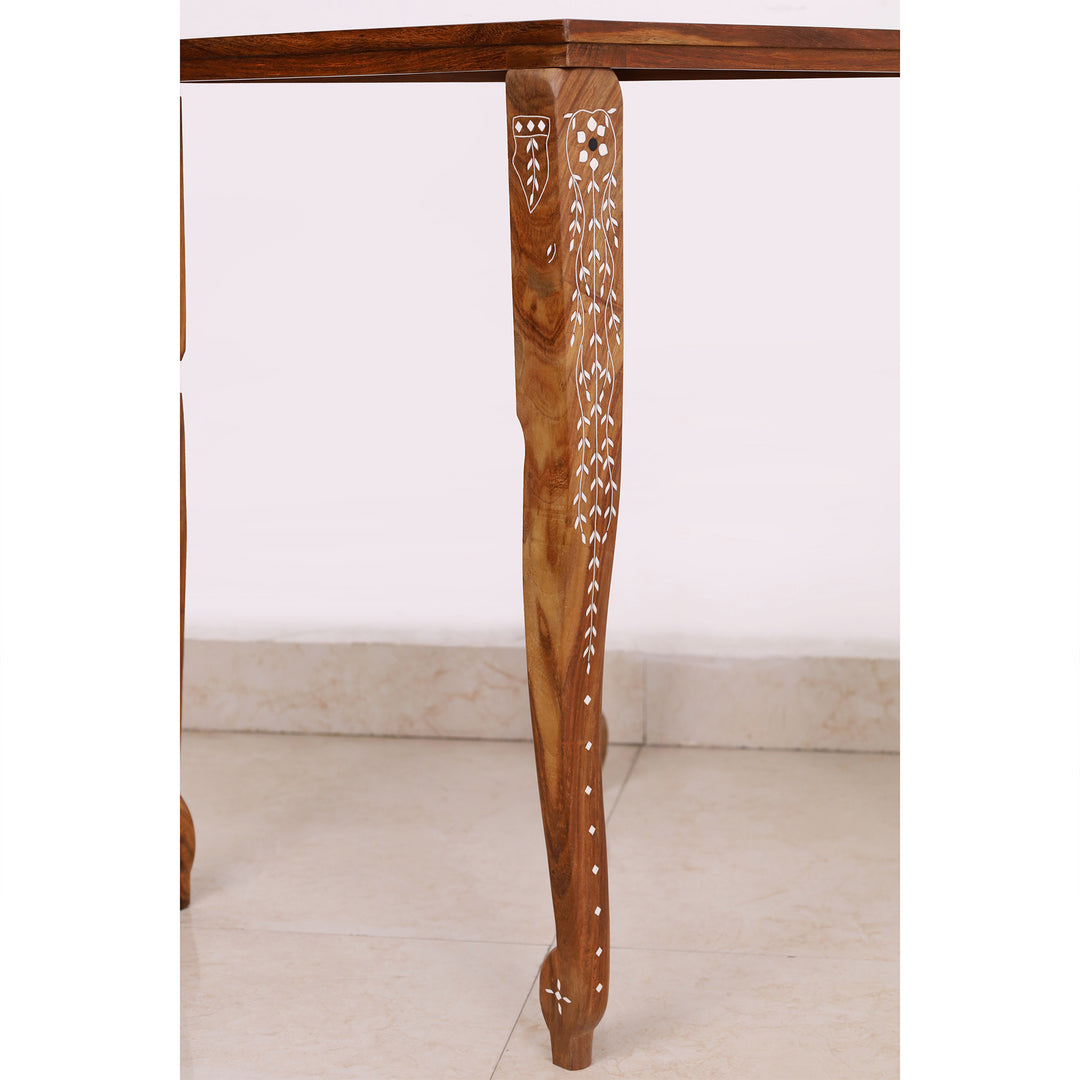 21" Players Wooden Chess Table – Golden Rosewood & Acrylic Ivory (27" Height)