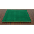 Protective green felt base on the underside of a large ebony and maple wood chess board.