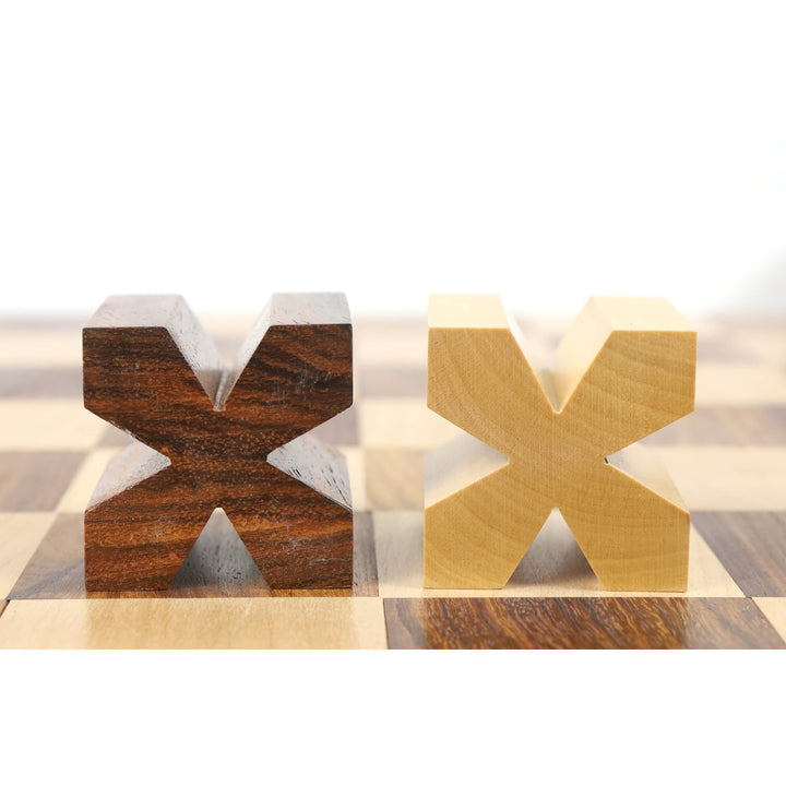 1923 Bauhaus Combo Chess Set - Golden Rosewood Chess Pieces + Chess Board - Warehouse Clearance - Europe Shipping Only