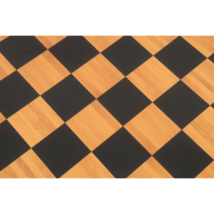 Slightly Imperfect 21" Wooden Printed Chess Board with Notations - Antique Boxwood & Ebony- 55mm square- Matt Finish