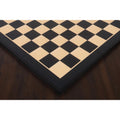 Slightly Imperfect 21" Ebony & Maple Wood Printed Chess Board- 55mm square- Matt Finish