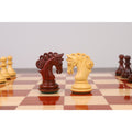 Profile comparison of Boxwood and Bud Rosewood knights from the Spiraled Steed chess set, highlighting spiraled manes.