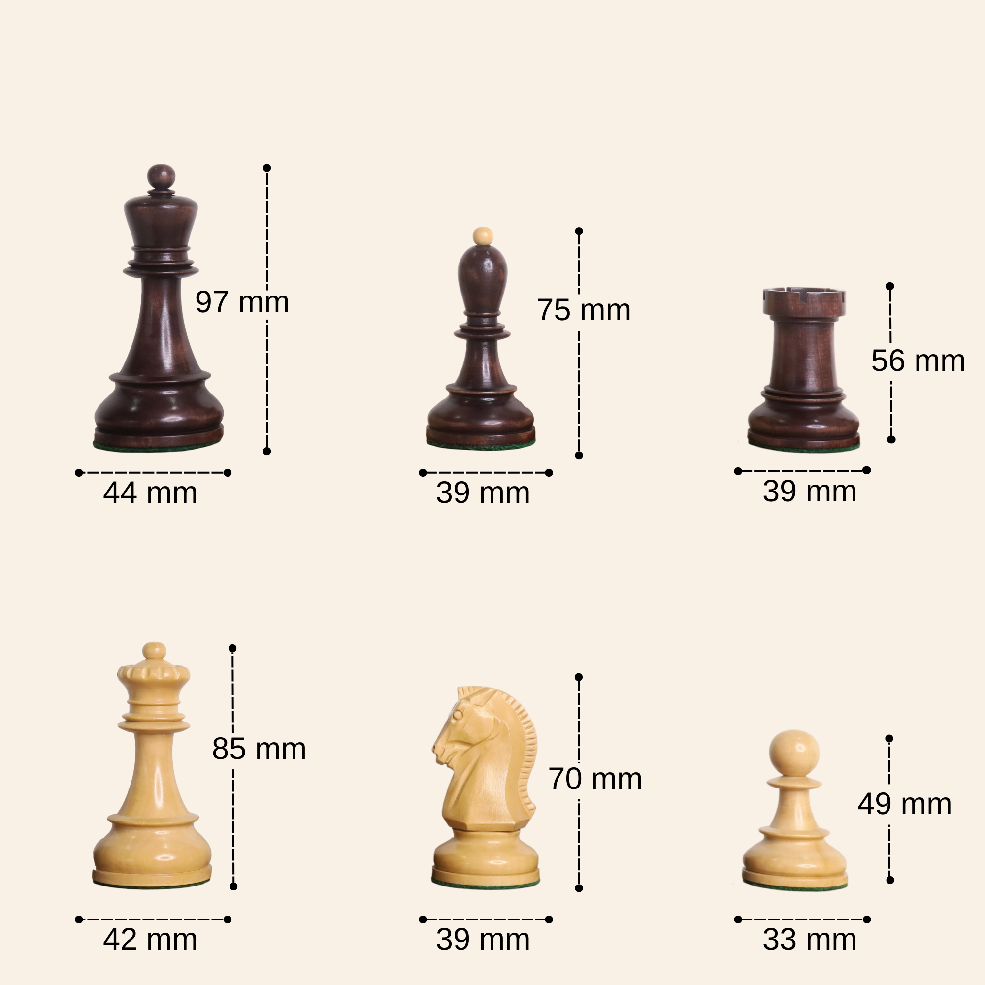 美品】フィリピン製 木製 アンティーク チェス駒＆盤セット（CHESS