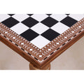 21" Players Wooden Chess Table – Golden Rosewood & Acrylic Ivory (27" Height)
