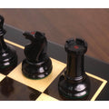 Jeu d'échecs Staunton Anderssen Dropjaw de 1856 environ, légèrement imparfait, 3,5 pouces - Pièces d'échecs uniquement - Ébène et buis