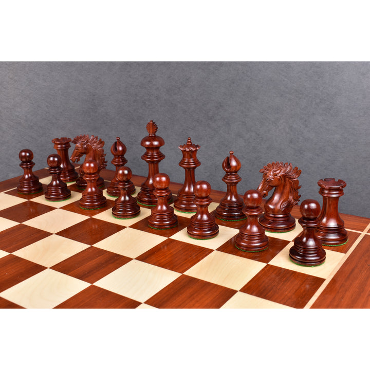 Slightly Imperfect Alexandria Luxury Staunton Chess Set- Chess Pieces Only - Triple Weighted - Ebony & Bud Rosewood