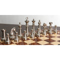 3.5" Elegance Series Brass Metal Luxury Chess Set - Pieces Only- Antiqued Copper