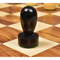 Juego de ajedrez minimalista moderno Berliner de 3,9 pulgadas, ligeramente imperfecto - Solo piezas de ajedrez - Caja de madera de boj ebonizada con peso