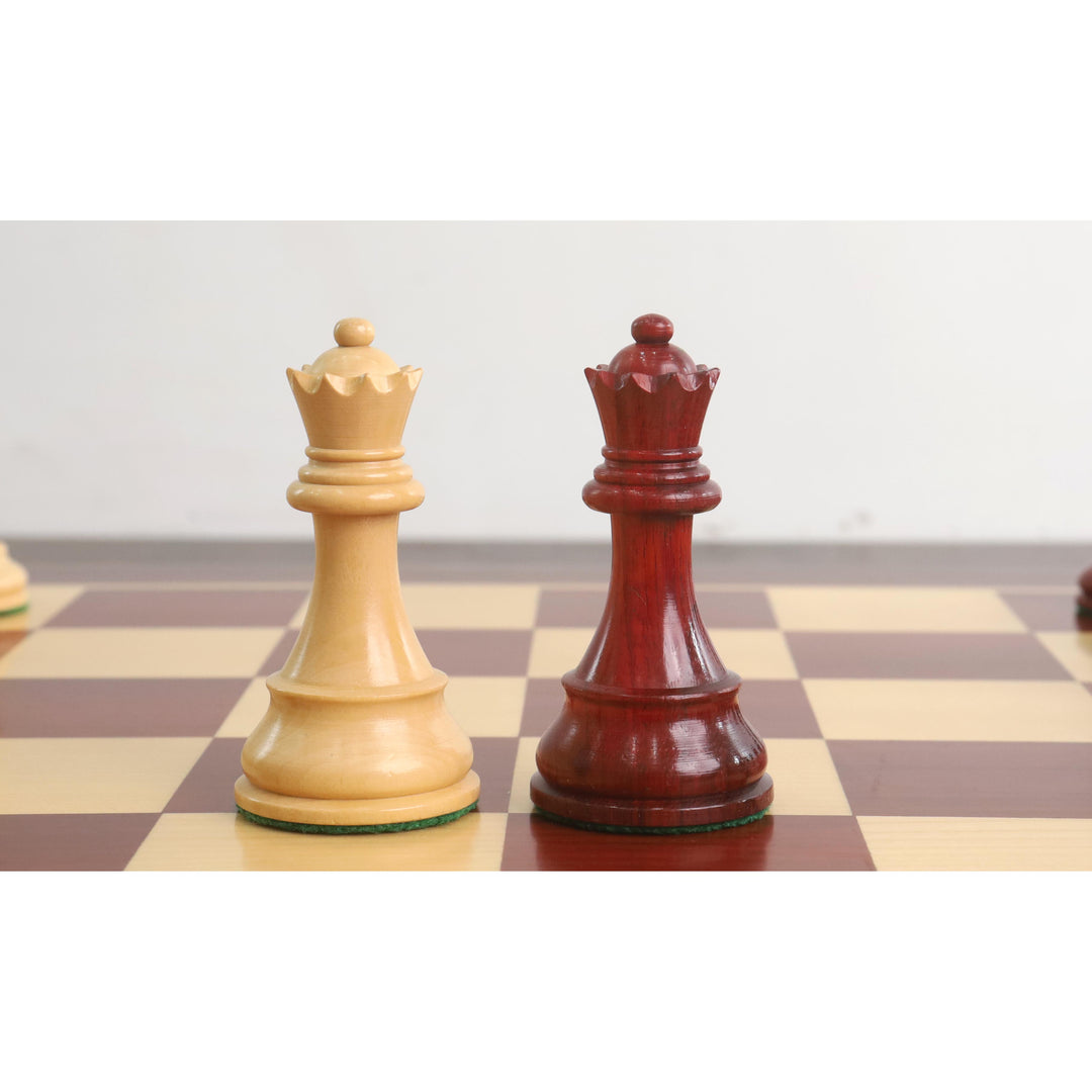 1972 Meisterschaft Fischer Spassky Schachspiel - Nur Schachfiguren - Doppelt gewichtete Knospe Palisander