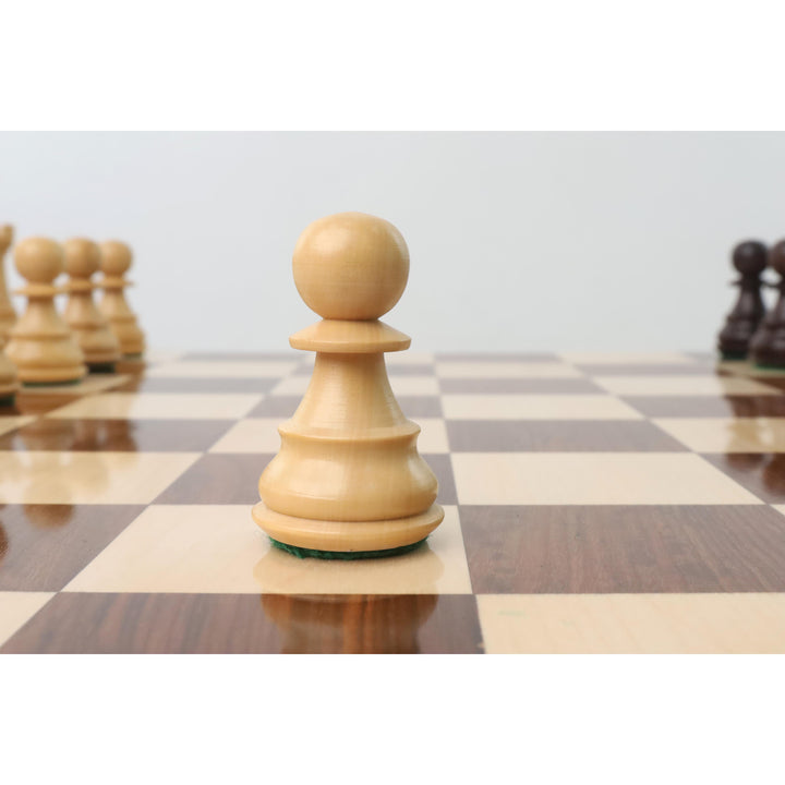 Slightly Imperfect 3.9" Professional Staunton Chess Set- Chess Pieces Only - Weighted Rosewood & Boxwood