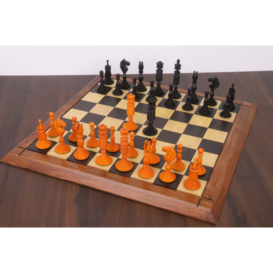 Set Scacchi Staunton 4,7″ – Legno Ebano Doppia Ponderazione – Royal Chess Mall – Torneo – India