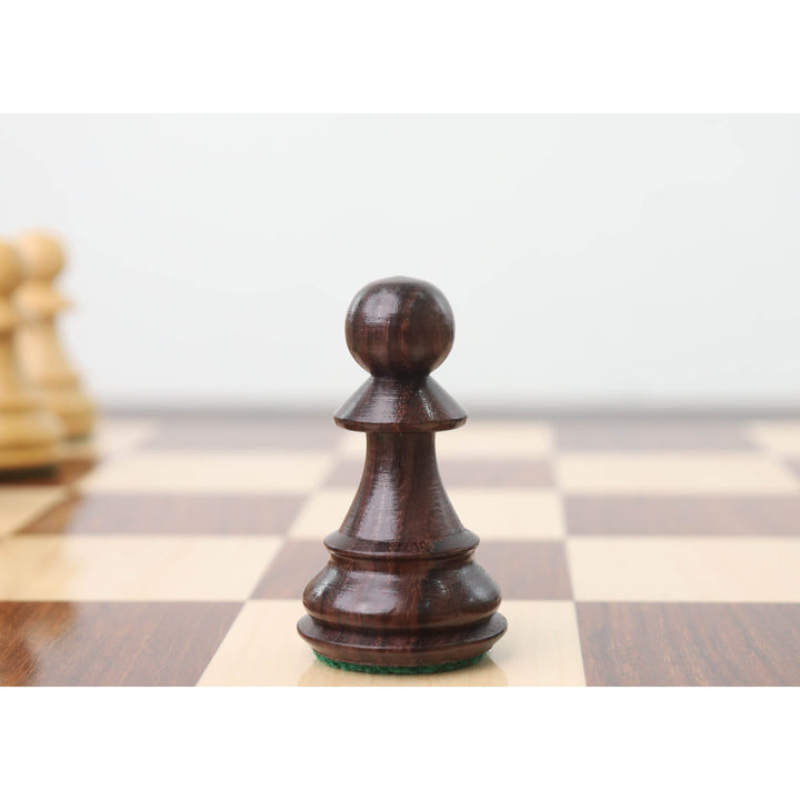 Set di scacchi russo Zagreb 59' leggermente imperfetto - Solo pezzi di scacchi - Legno di rosa a doppio peso