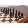 16" Premier Series Magnetic Travel Chess Set- Ebony & Maple Wood Board with Ebonised Boxwood Pieces - Warehouse Clearance - Europe Shipping Only