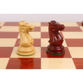 Detailed 1849 Jacques Cook Staunton chess knights in white and bud rosewood.