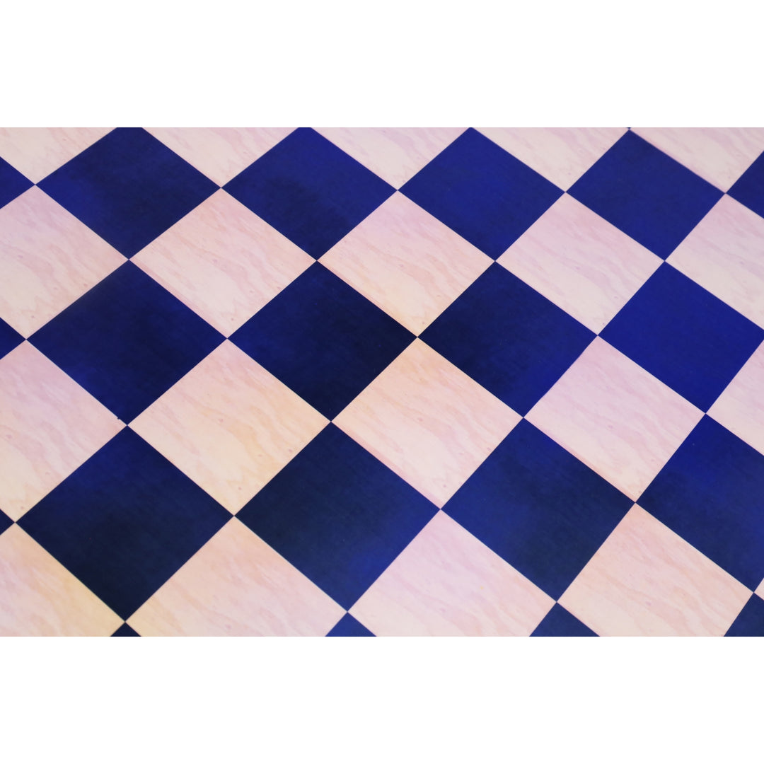 Slightly Imperfect 21" Queen's Gambit Printed Chess Board- Ebony & Maple - 55mm square- Matt Finish