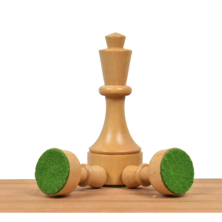 Bundesform German Staunton Alternative Chess Set- Chess Pieces Only- Ebonised Boxwood - 3.8" - Warehouse Clearance - Europe Shipping Only