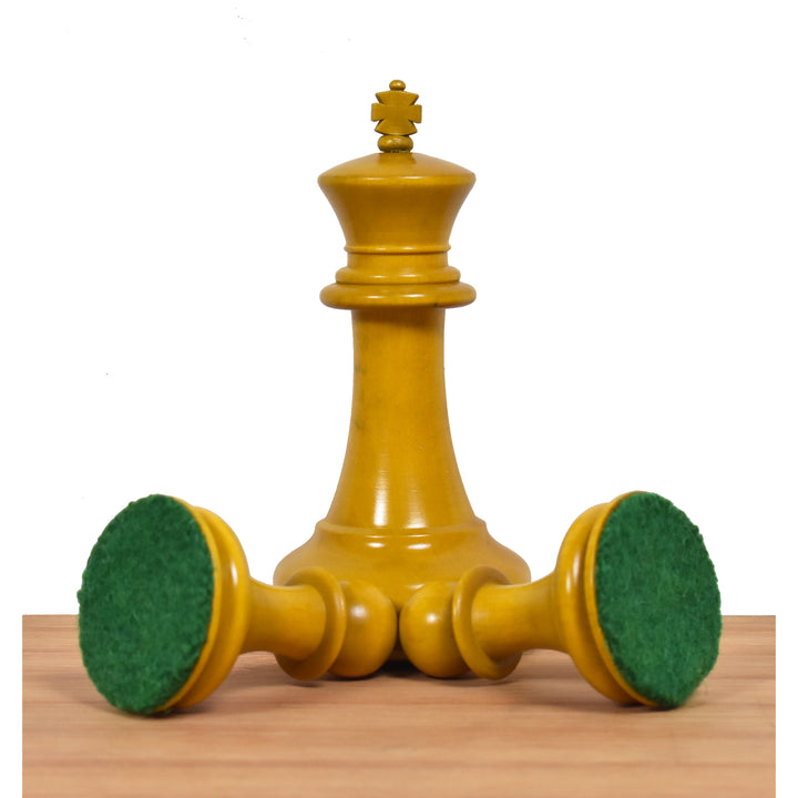 1849 Jacques Cook Staunton Collectors Chess Set- Chess Pieces Only - Ebony Wood - 3.75" - Warehouse Clearance - USA Shipping Only