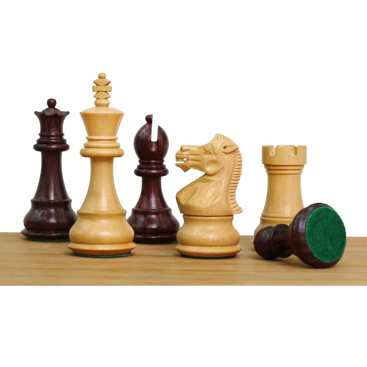 16" Windsor Executive Magnetic Travel Chess Set- Rosewood & Maple Wood Board with Rosewood Pieces