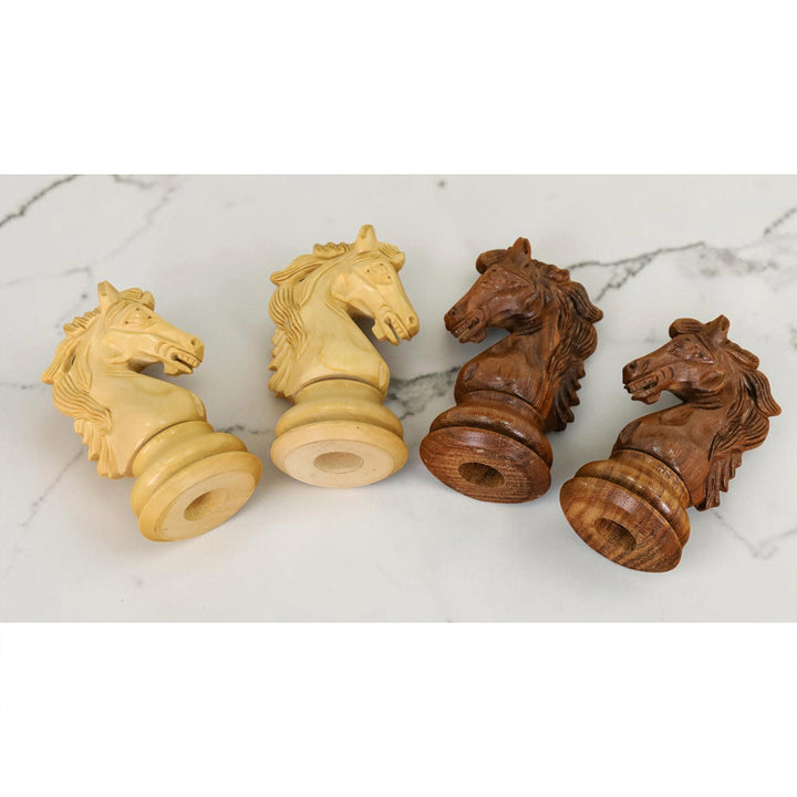 Slightly Imperfect 3.9" Heritage Series Chessnut Pro Sensor Compatible Set- Chess Pieces Only- Golden Rosewood