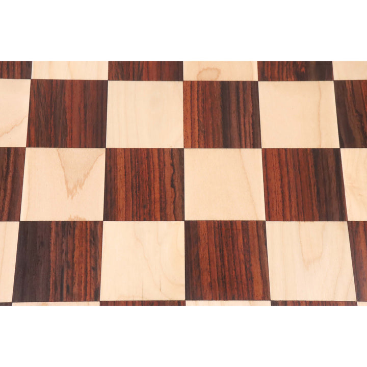 23" Players Choice Échiquier en bois de palissandre et d'érable - carré de 60 mm - Notations ABC