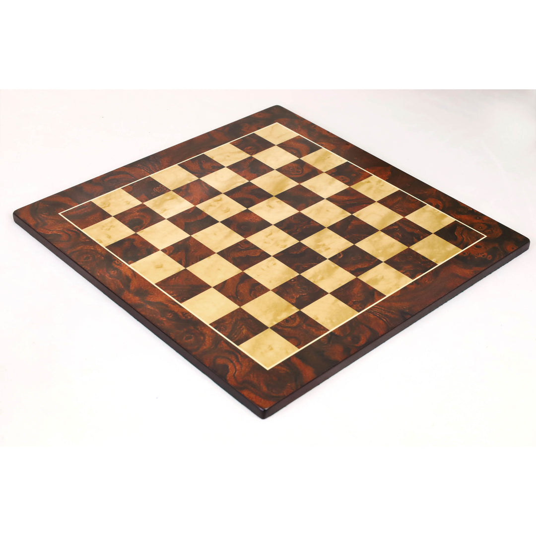 16" Imperial Burl Printed Chess Board - Matte Finish