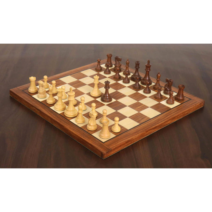 12” Minimalist Staunton Travel Chess Set – Elegant Non-Magnetic Gift Edition
