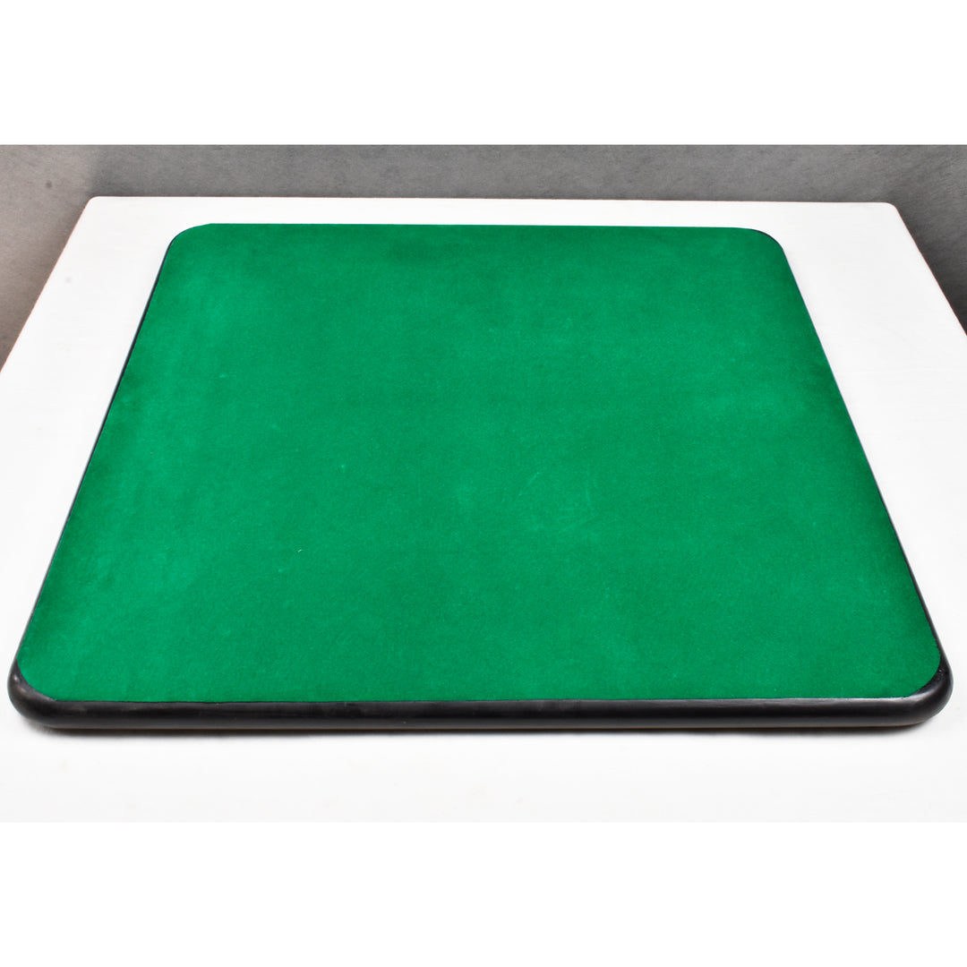 Slightly Imperfect 19" Solid Inlaid Ebony & Maple Wood Chess board - Square of 50 mm