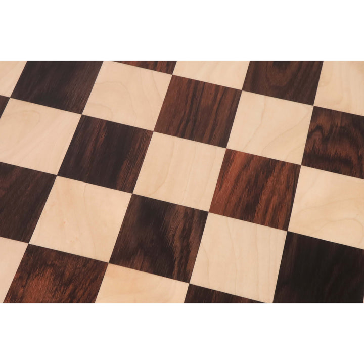 Slightly Imperfect 25 inches Large Chess board in Rosewood & Maple Wood - 65 mm Square - Warehouse Clearance - Europe Shipping Only