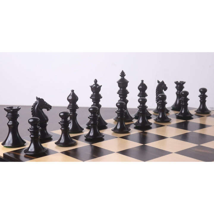 Luksusowy zestaw szachów Staunton 4,3" z serii Aristocrat - tylko figury szachowe - drewno hebanowe i bukszpan