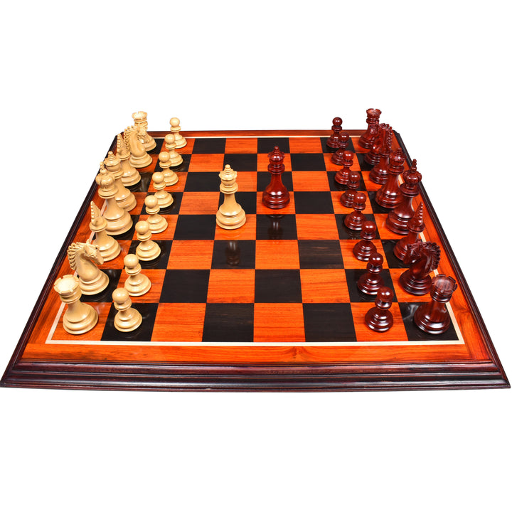 4.5″ Carvers’ Art Luxury Chess Set- Chess Pieces Only - Triple Weighted Bud RoseWood - Warehouse Clearance - USA Shipping Only