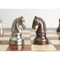 3.5" Elegance Series Brass Metal Luxury Chess Set - Pieces Only- Antiqued Copper