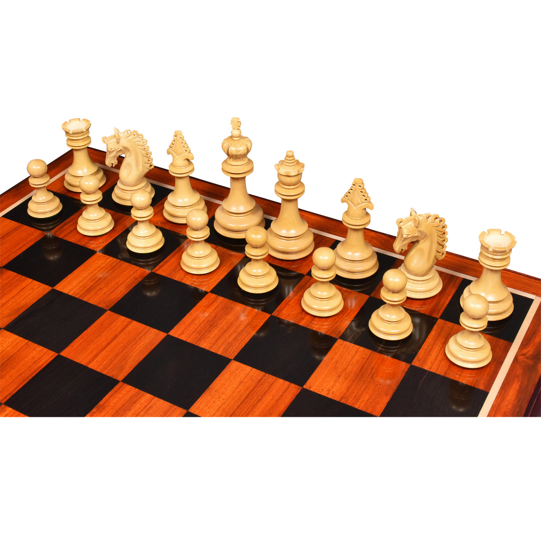 4.5″ Carvers’ Art Luxury Chess Set- Chess Pieces Only - Triple Weighted Bud RoseWood - Warehouse Clearance - USA Shipping Only