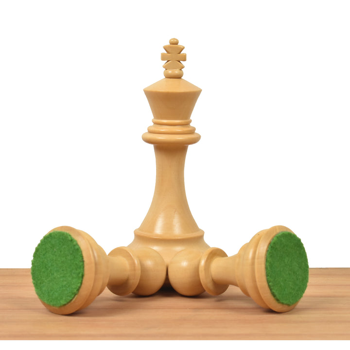 Kombo z 4" zestawem szachów Fierce Knight Staunton - figury z drewna różanego z planszą i pudełkiem