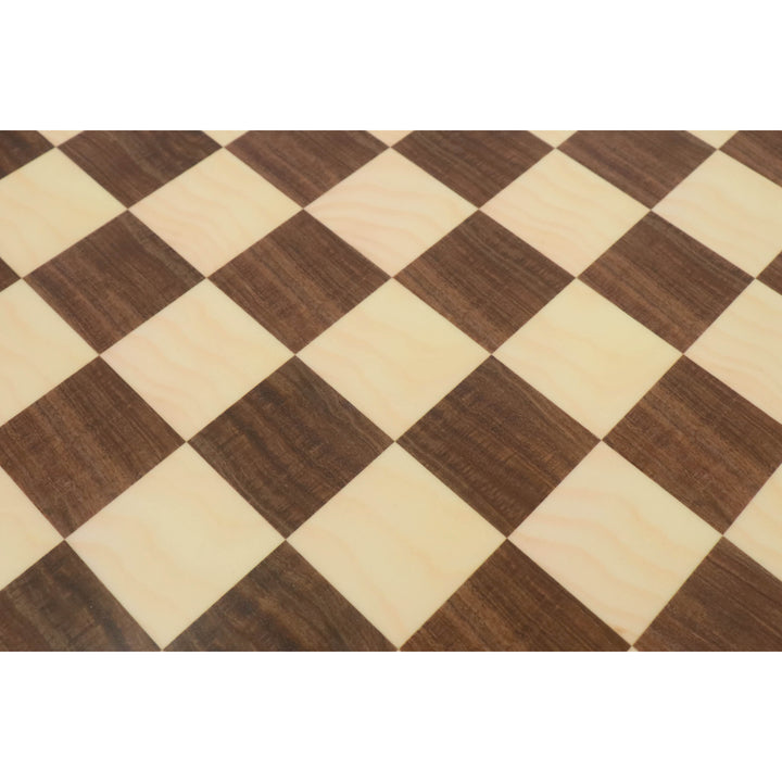 16" Walnut & Maple Printed Chess Board – Matte Finish Tournament Board