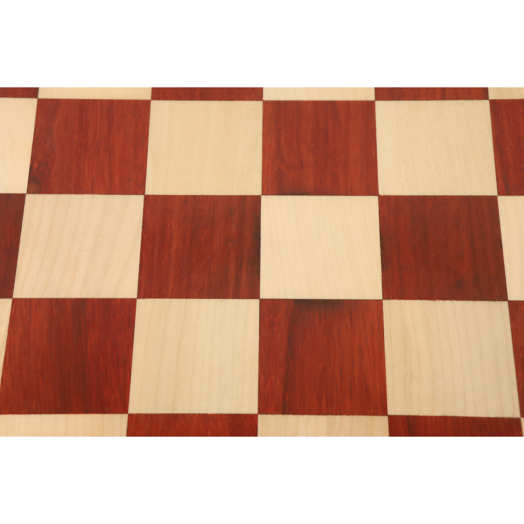 Slightly Imperfect 19″ Bud Rosewood & Maple Wood Chess board – 50 mm Square- Algebraic Notations - Warehouse Clearance - USA Shipping Only