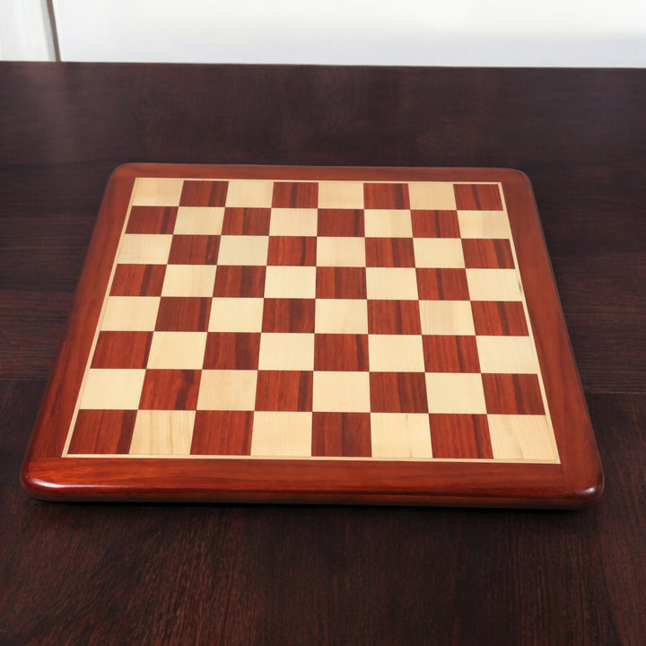 Combo of 3.3" Spiraled Steed Luxury Chess Set- Bud Rosewood & Boxwood With Board and Box